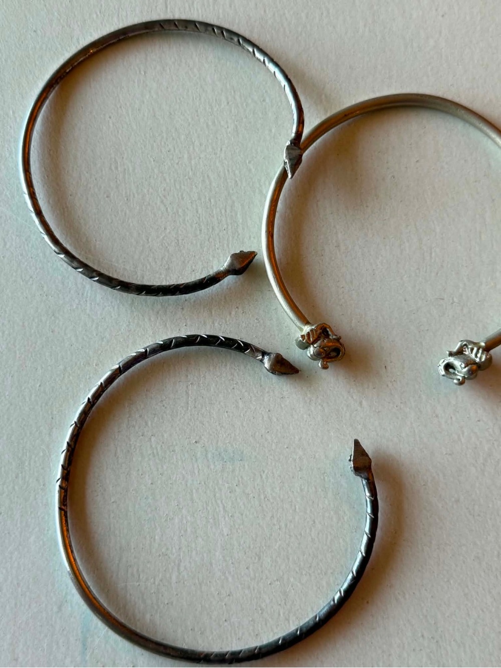 Silver Arrow / Snake / ganache Cuff Bracelet - Women's Jewelry